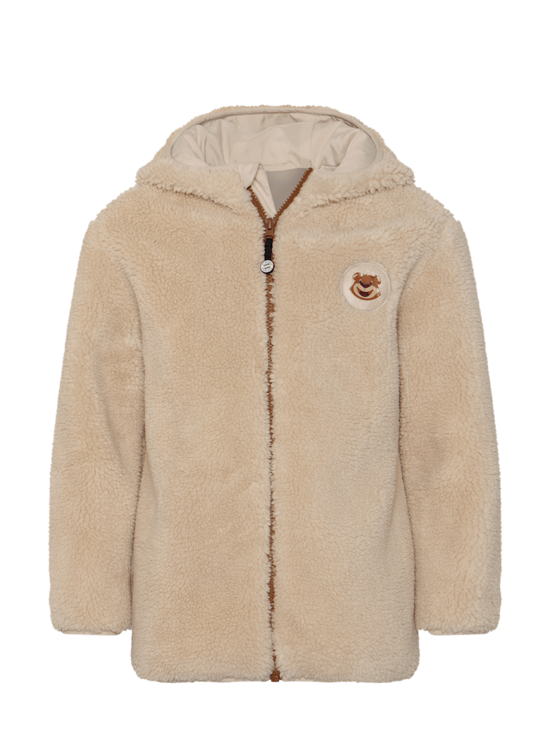 Kids Teddy Fleece Jacket Berni white Official FC Bayern Munich Store