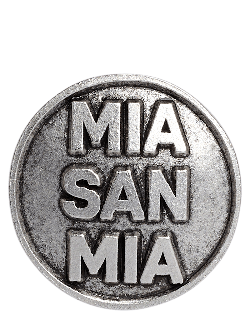 Fc Bayern Anstecker Mia San Mia - Grau