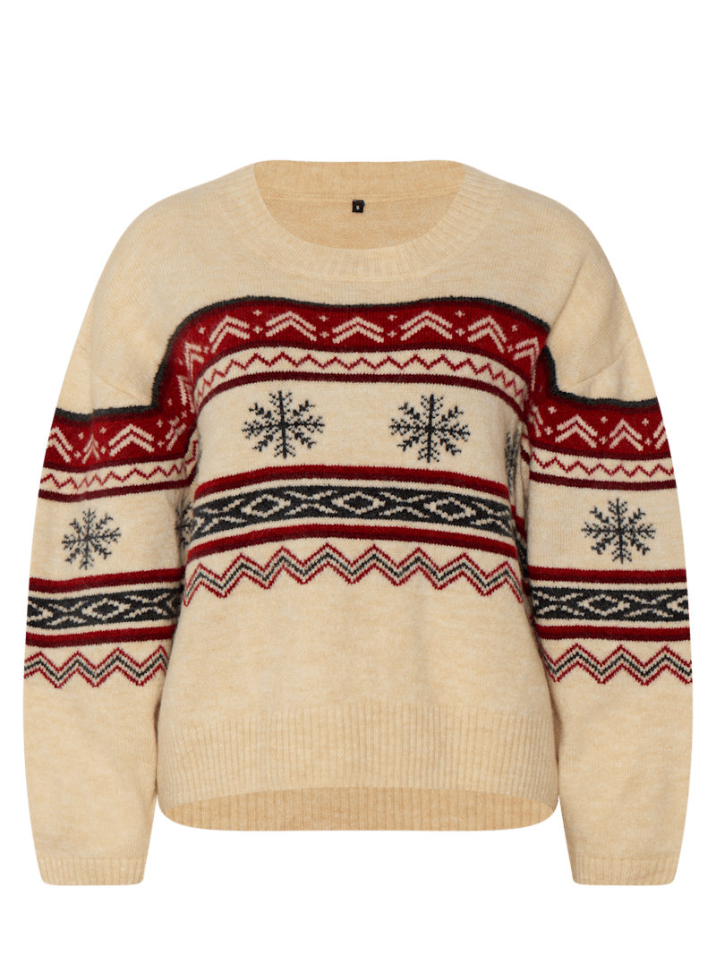 Women Knitted sweater for winter white Official FC Bayern Munich Store