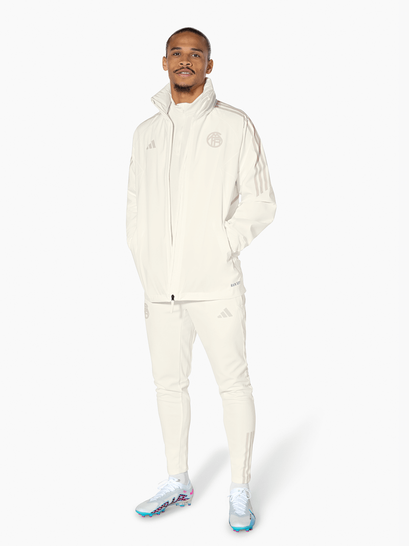 Men Teamline rain jacket UCL white Official FC Bayern Munich Store