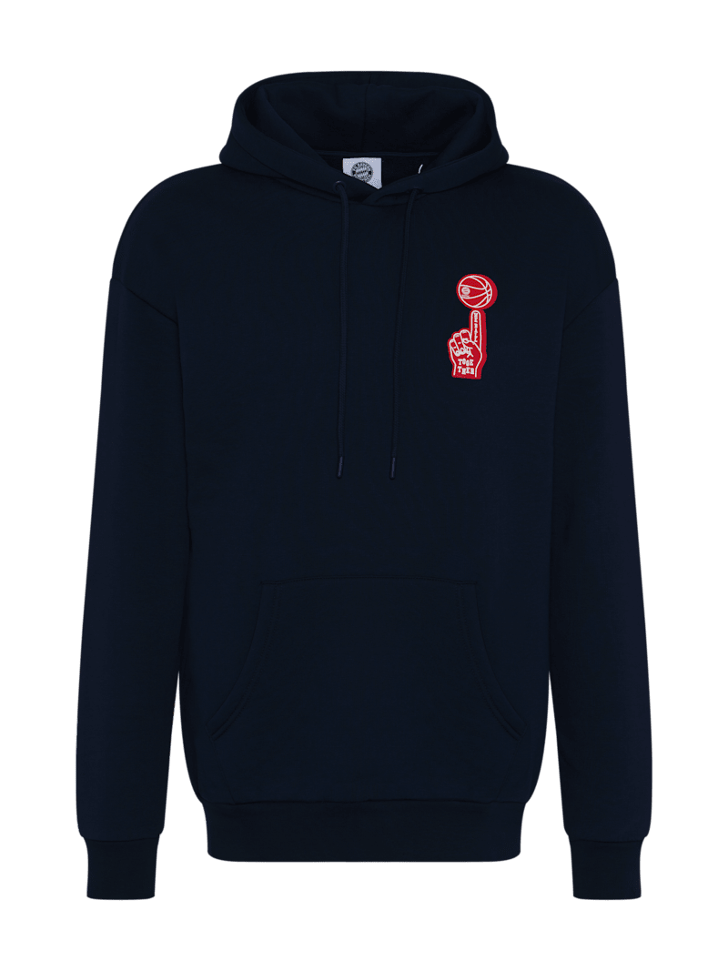 Herren Basketball Hoodie FoamFinger navy Offizieller FC Bayern Store