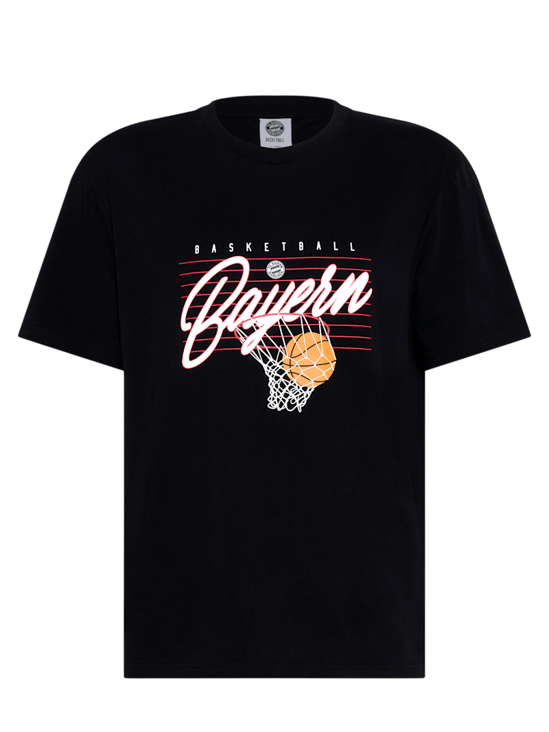 Men TShirt Basketball Hoop black Official FC Bayern Munich Store