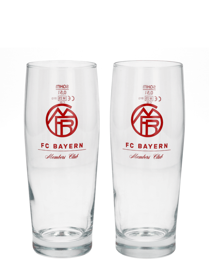 FC Bayern München Weinglas 2er-Set – Offizieller Fanartikel, 0,35 L Fassungsvermögen, Mit Gedrucktem Logo
