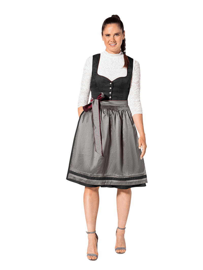 Spieth & Wensky Fc Bayern Dirndl Herzausschnitt - Grau - Damen
