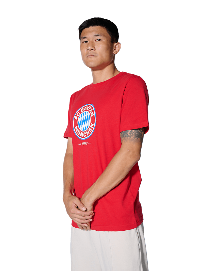 Men Essential T-shirt red | Official FC Bayern Munich Store