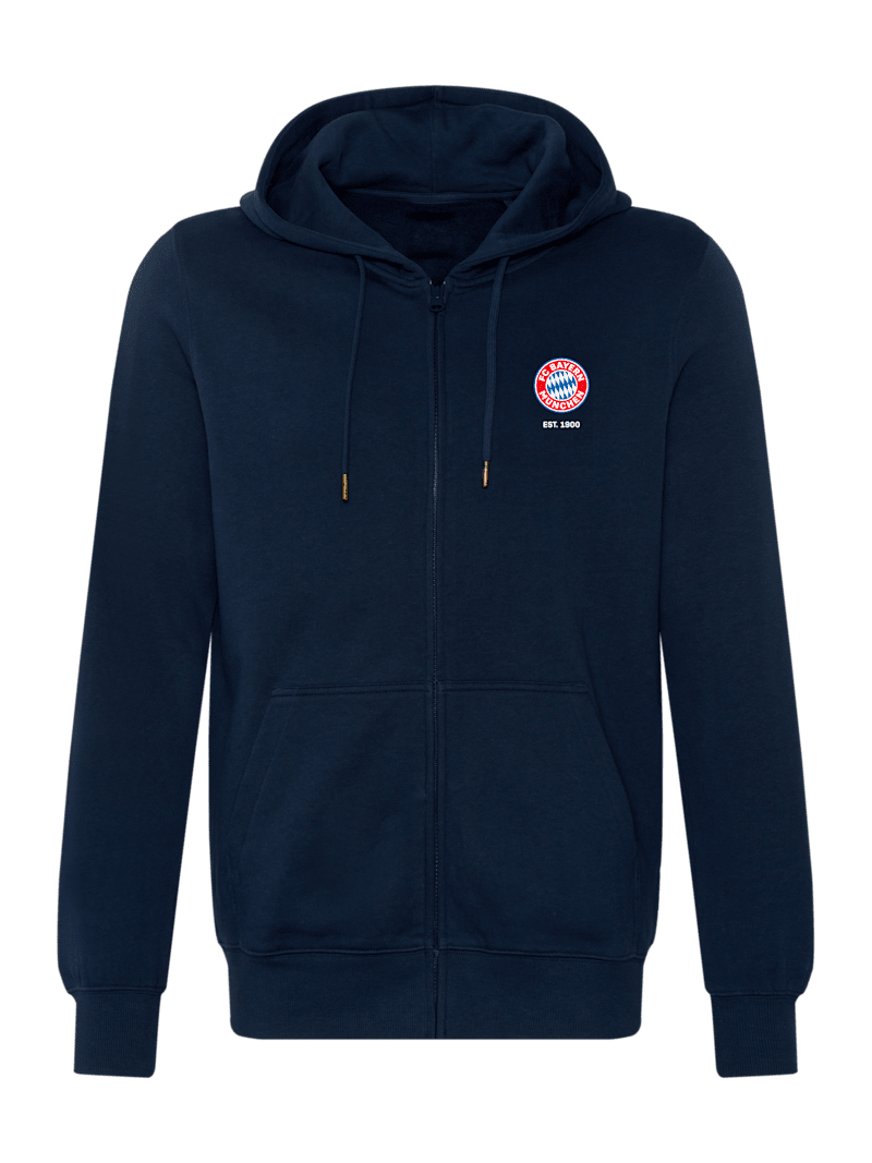 Men Essential Zip Hoodie navy | Official FC Bayern Munich Store