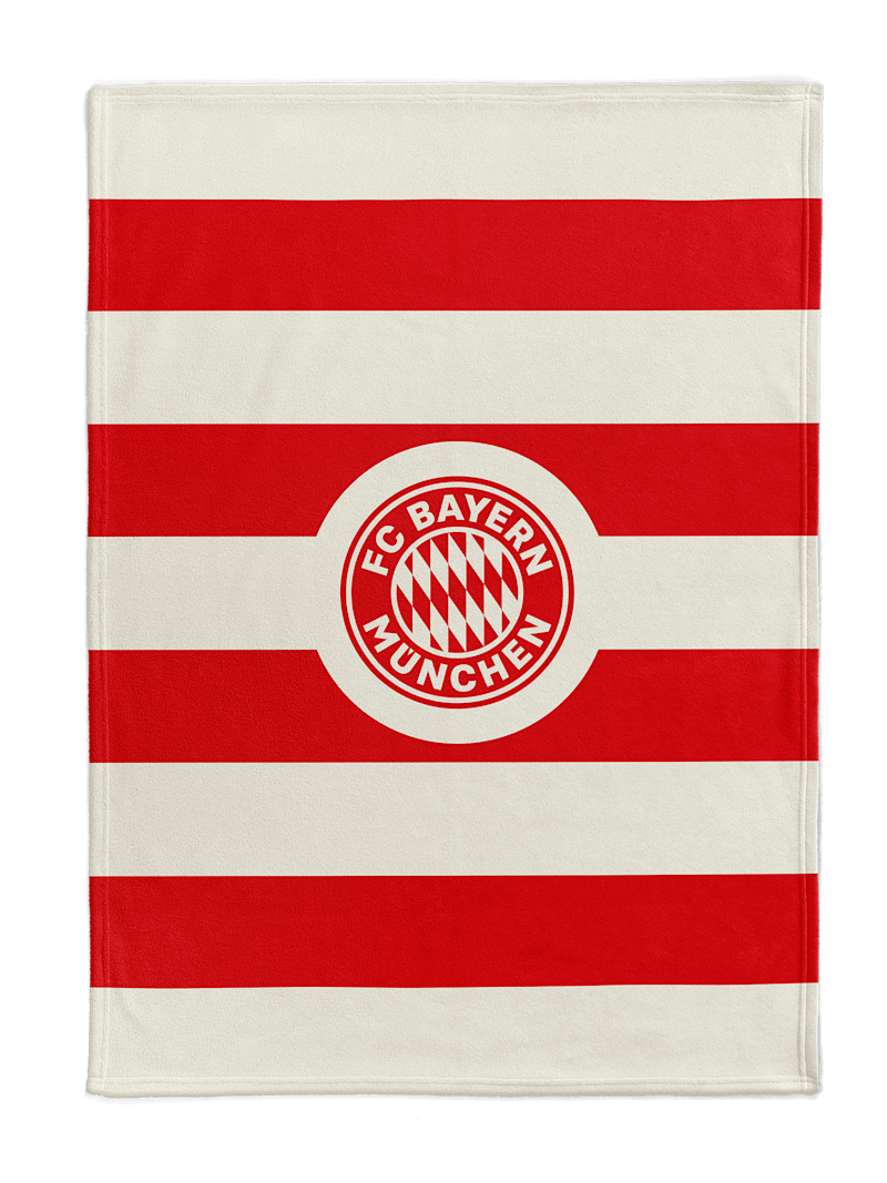 Fc Bayern Kuschelfleecedecke 200x150 Cm - Rot/Weiß