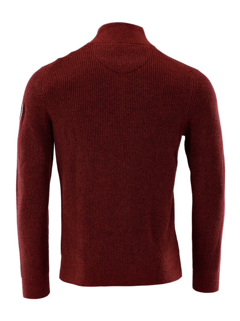 Men Knit Half ZIP Home bordeaux Official FC Bayern Munich Store