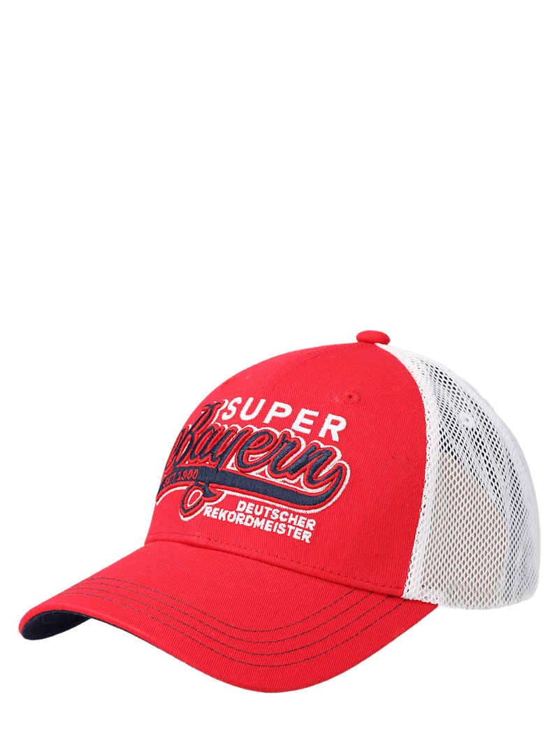 Fc Bayern Truckercap Super Bayern - Rot/Weiß