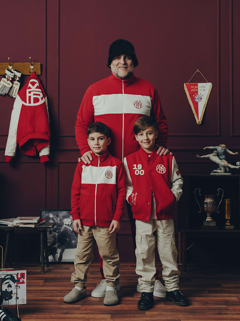 Kids Members Club Zip Jacket red/white | Official FC Bayern Munich