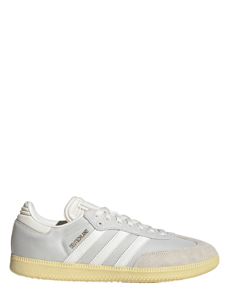 adidas gazelle silver green womens adidas Germany Samba 125th Anniversary Indoor Soccer Shoes (Cloud White/Off White/Almost Yellow) main image 0