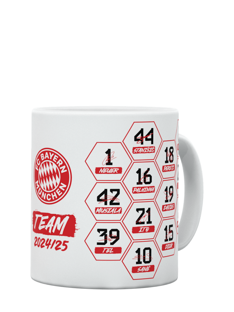 Tasse FC Bayern München Noire - Céramique, Logo Imprimé - Capacité 0,30L - Pour Fans Officiels