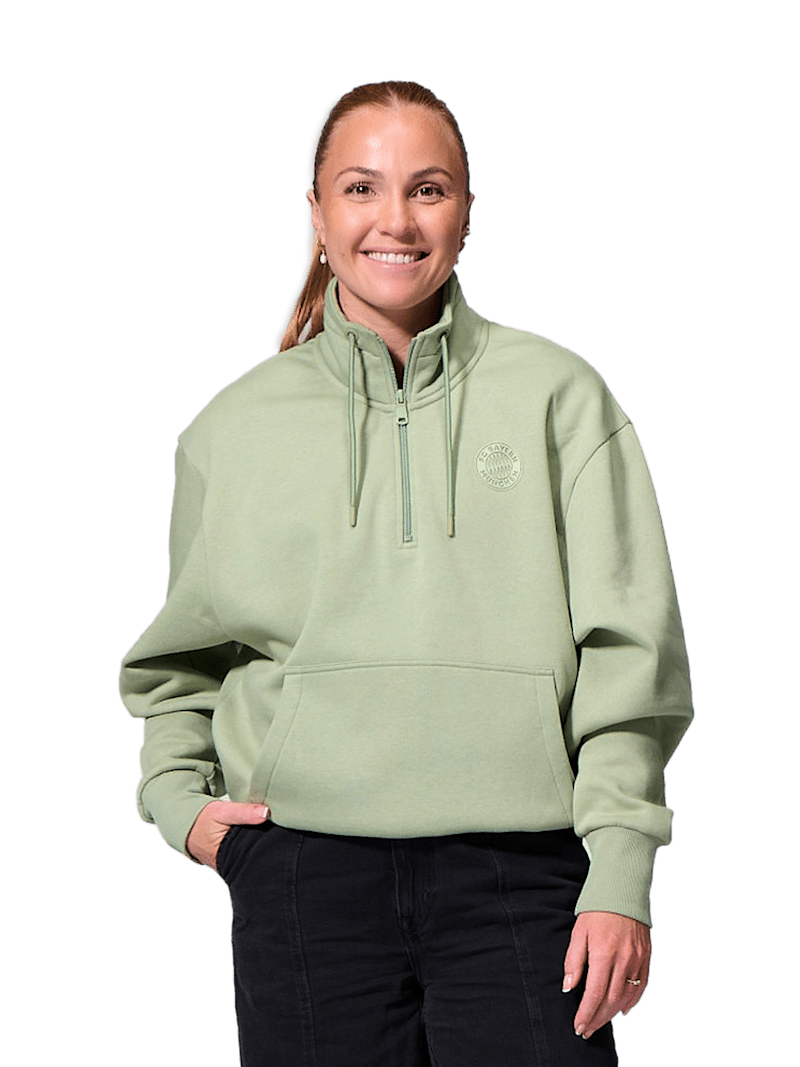 ミュージシャン MGA Spring Half Zip Sweat 2024 / Green Front-min_0642f258-978e-451d-