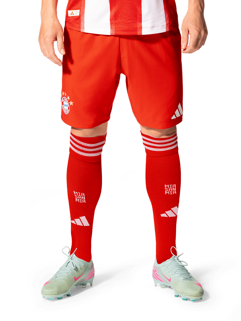 Herren Authentic Short Home 25-26 rot/weiß | Offizieller FC Bayern Store