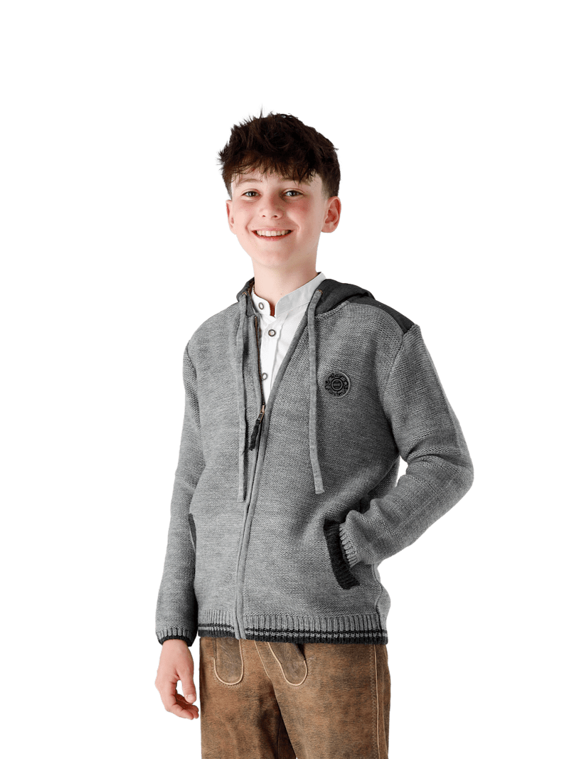 Spieth & Wensky Fc Bayern Trachten Strickjacke - Grau - Kinder