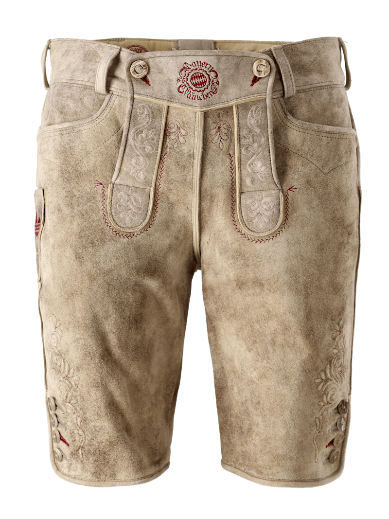 Men Leather Trousers, adidas Originals brown | Official FC Bayern
