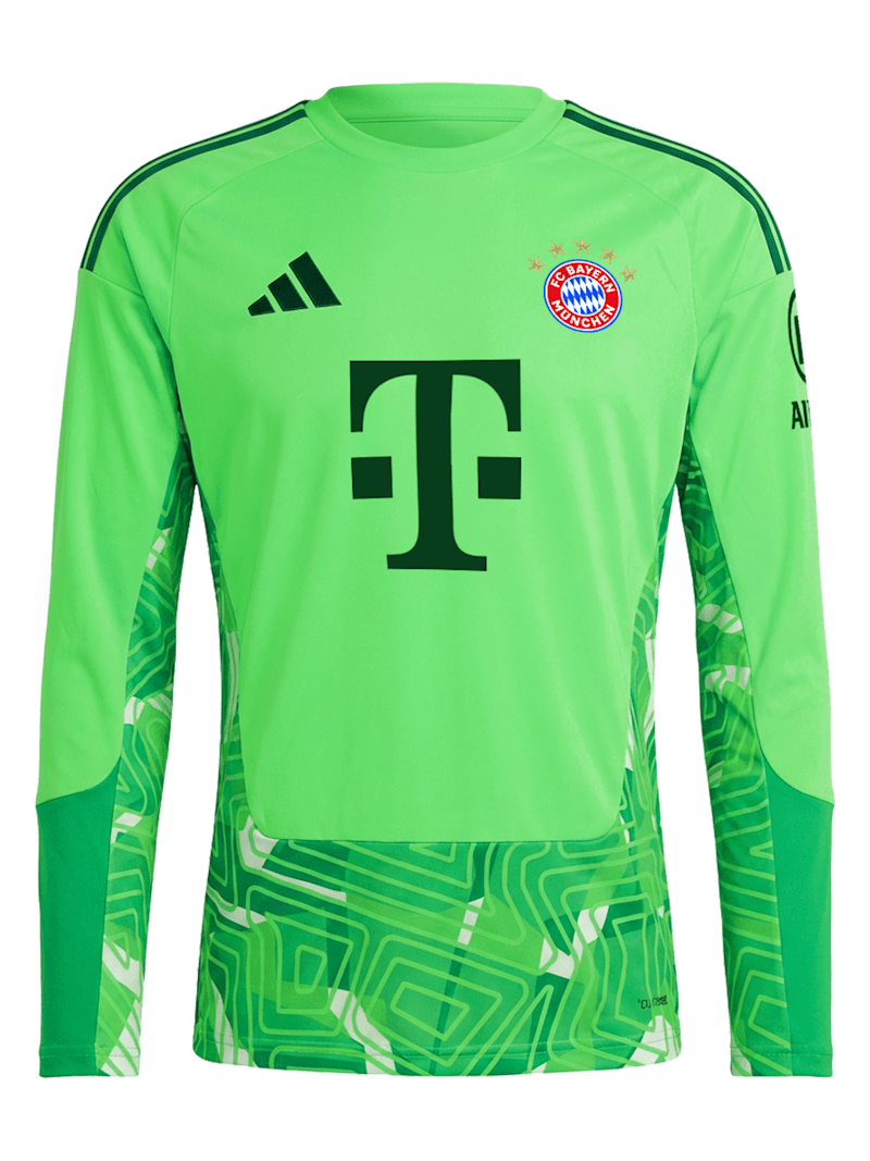 Men Long Sleeve Jersey Goalkeeper 26-27 green | Official FC Bayern