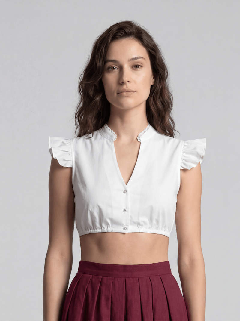 Spieth & Wensky Fc Bayern Dirndl Bluse - Weiß - Damen