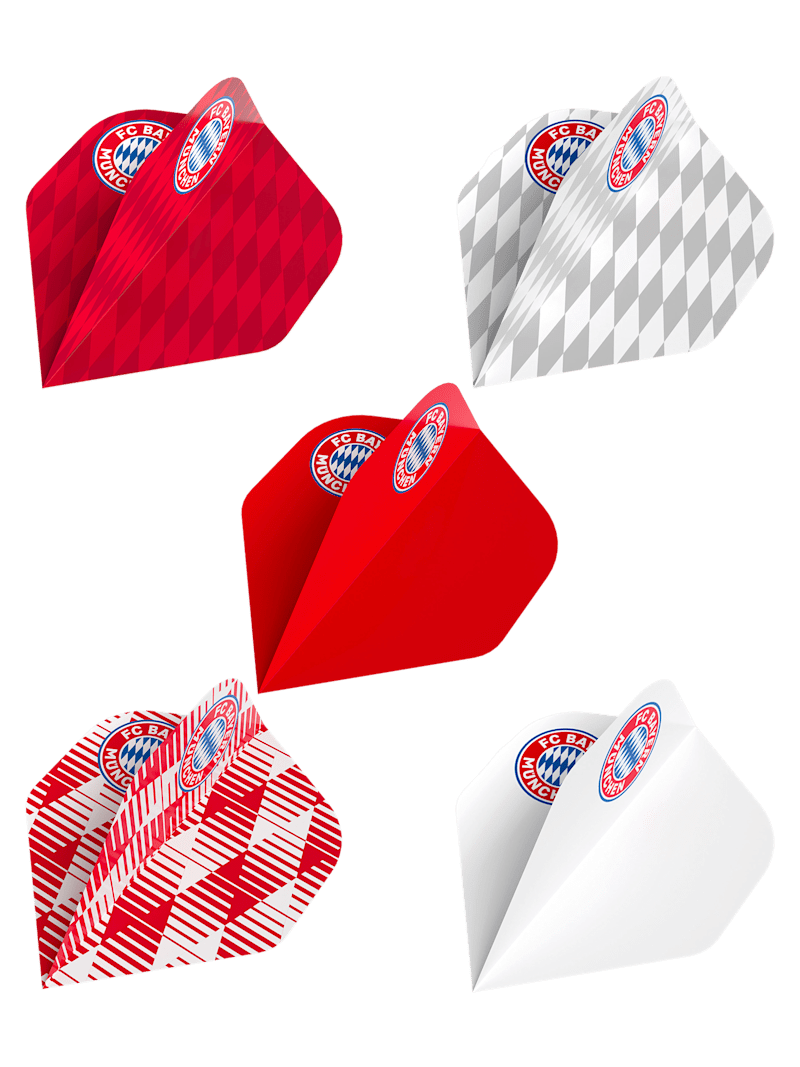 Bulls Fc Bayern Dart Flights 15 Stück - Rot/Weiß