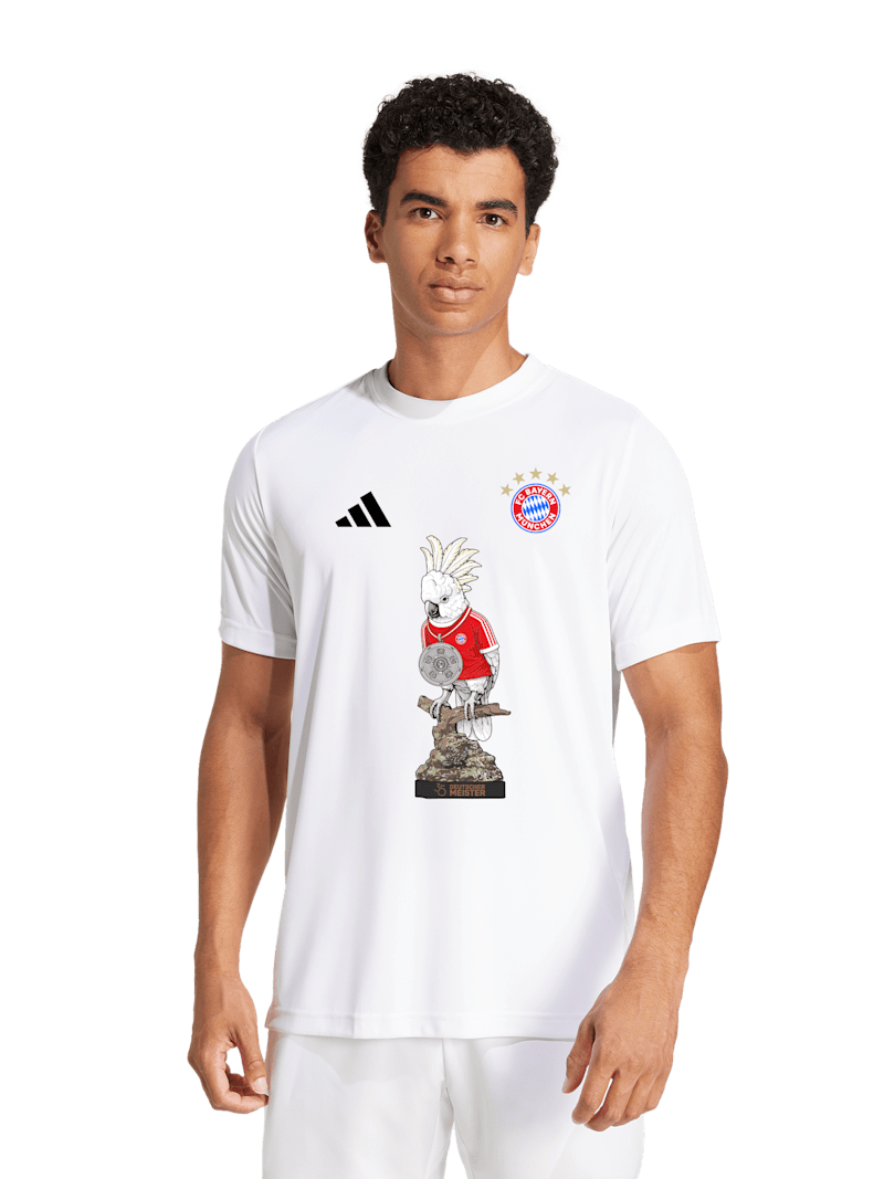 Men T-shirt German Champion 2026 white | Official FC Bayern Munich