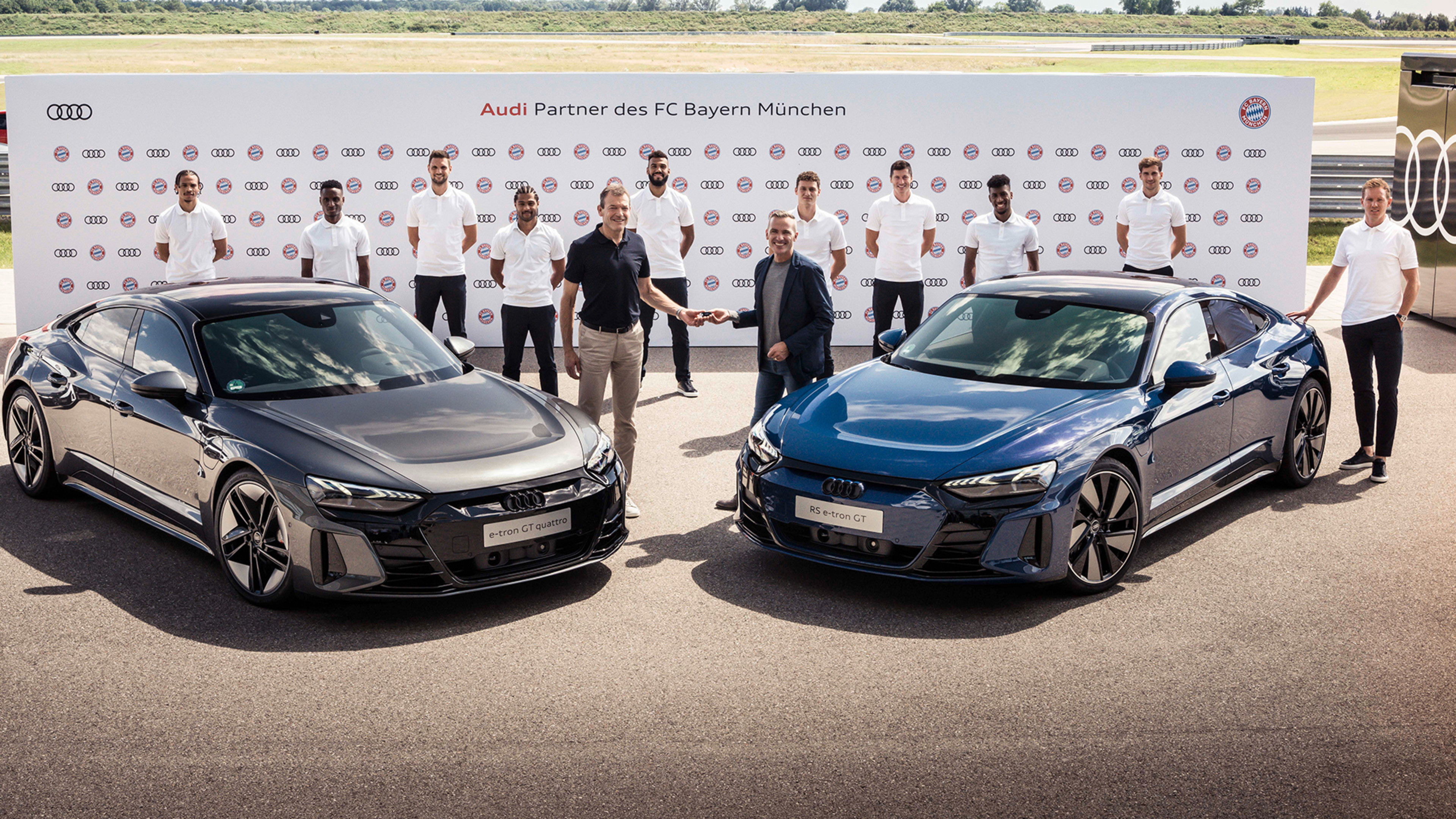 fc bayern accelerates electrification with new company cars from audi