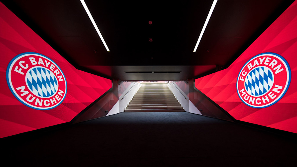 picture Bayern Munich Stadium Tunnel players tunnel fc bayern munich