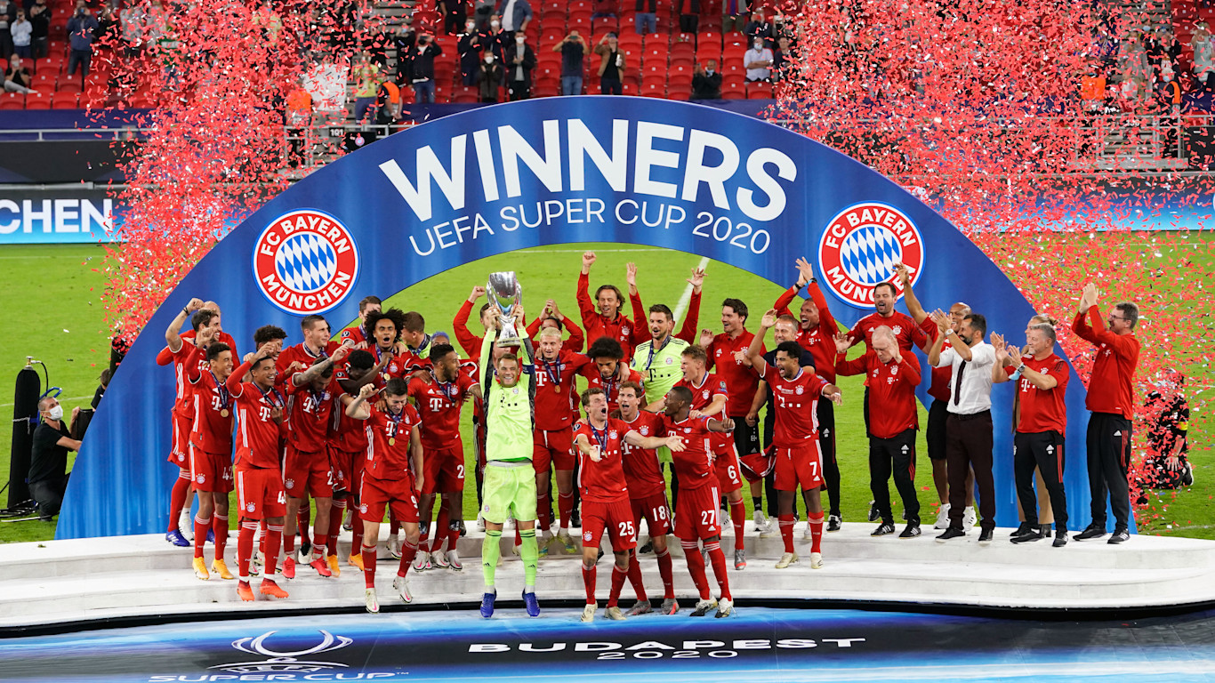 Gallery Bayern Celebrating The Uefa Super Cup Triumph