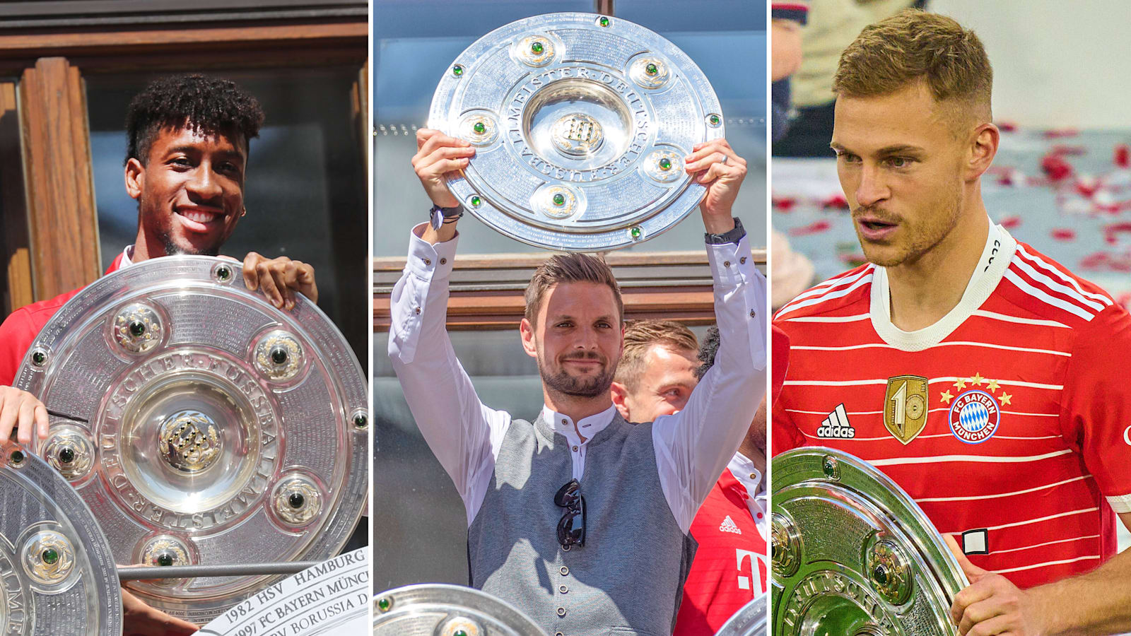 Bayern’s record Bundesliga champions Thomas Müller with 12 titles