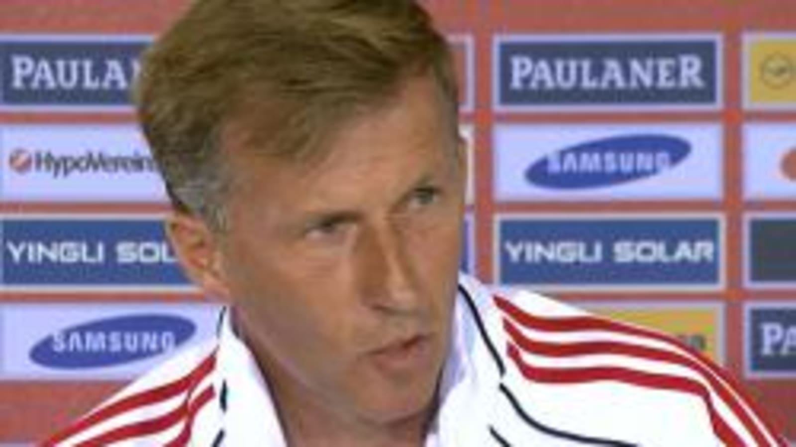 Andries Jonker's first news conference