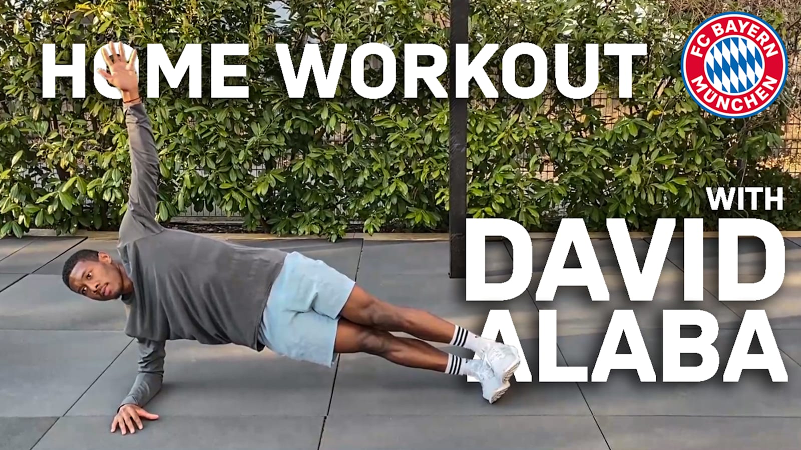 David Alaba demonstrates his favourite exercises for use at home