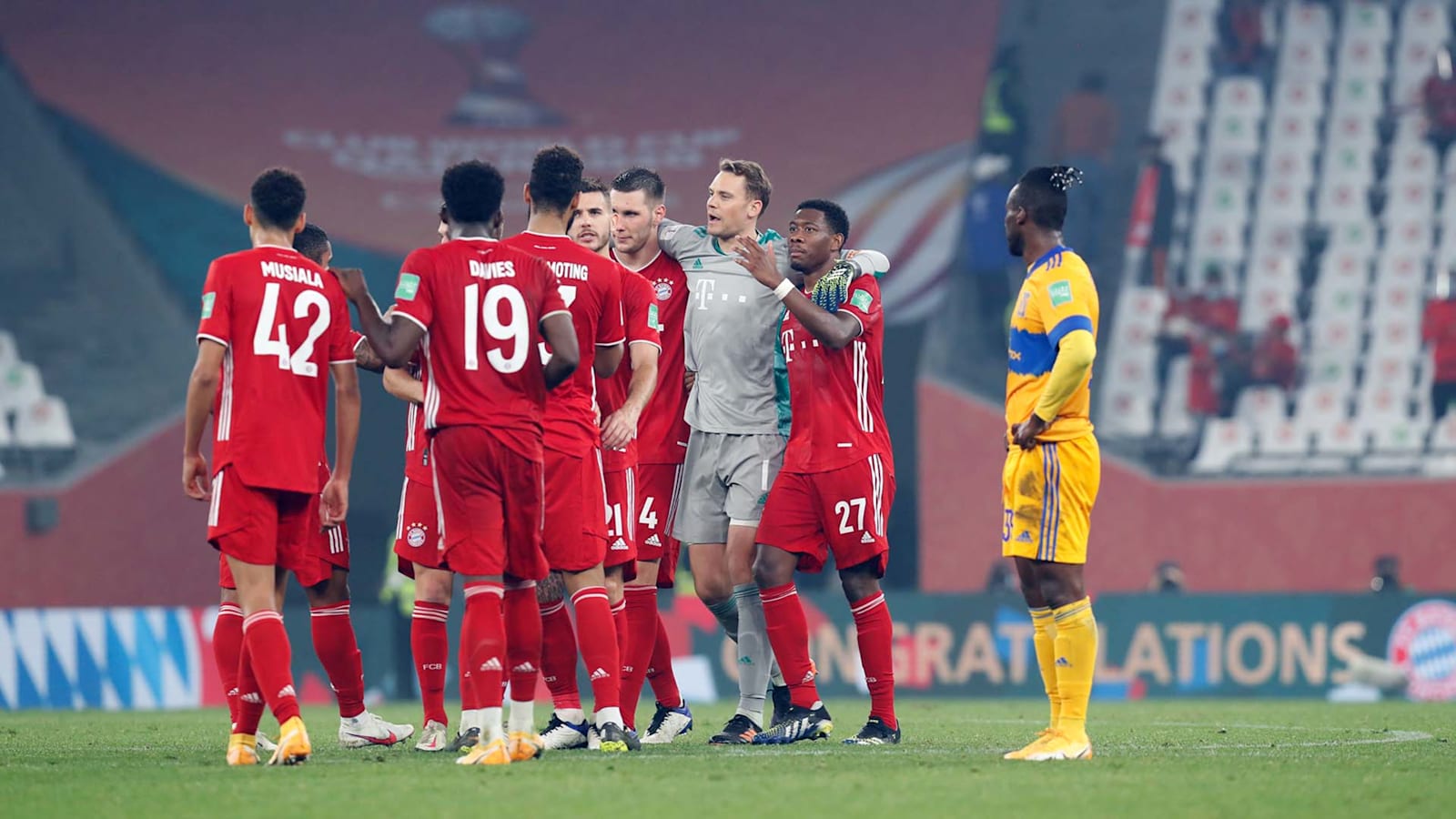 FIFA Club World Cup Final 2021 FC Bayern München v Tigres UANL Wimpel Pennant FIFA Club World Cup Final 2021 FC Bayern München v Tigres UANL Wimpel Pennant