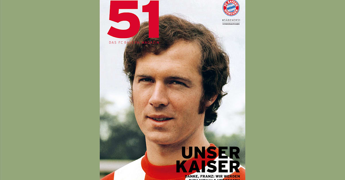 FC Bayern Magazin 51 Sonderausgab Kaiser Poster Franz Beckenbauer in München - Schwabing-Freimann