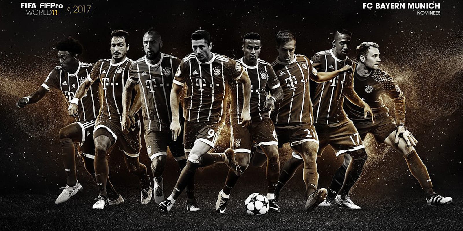Eight Bayern players nominated for FIFA XI