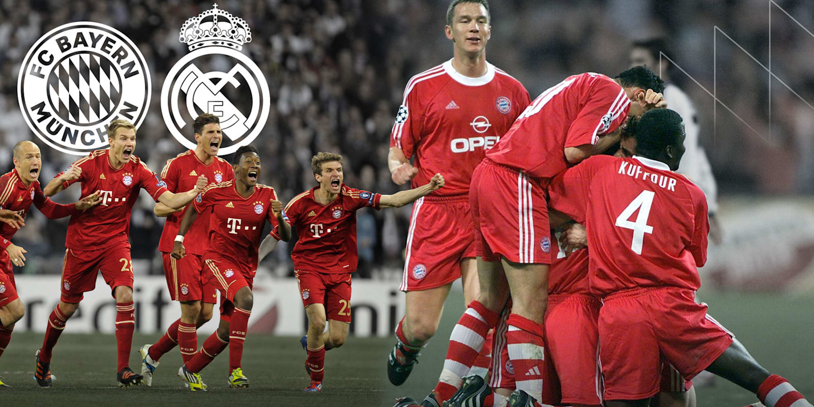6 unvergessliche Duelle FC Bayern vs. Real Madrid in voller Länge