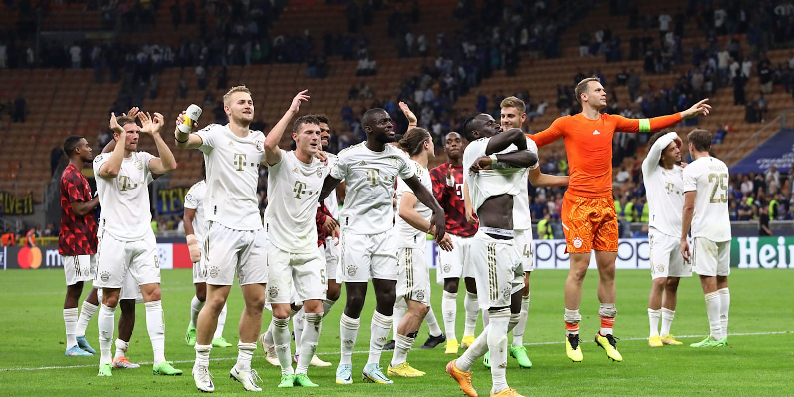 FC Bayern Jubel bei Inter Mailand
