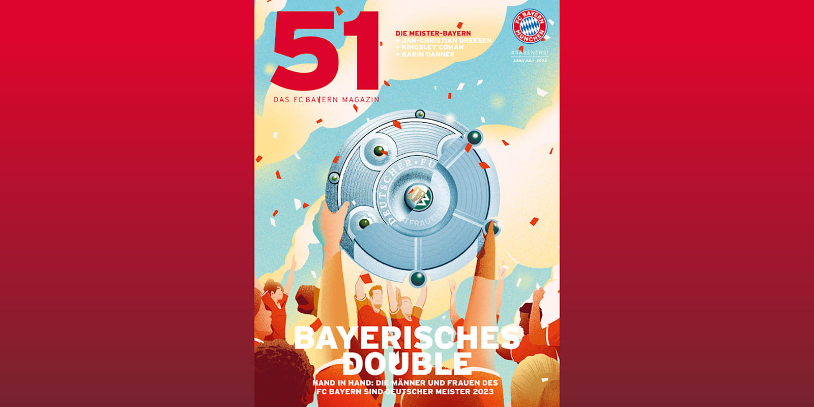 Cover des FC Bayern Magazin 51 Juni/Juli 2023