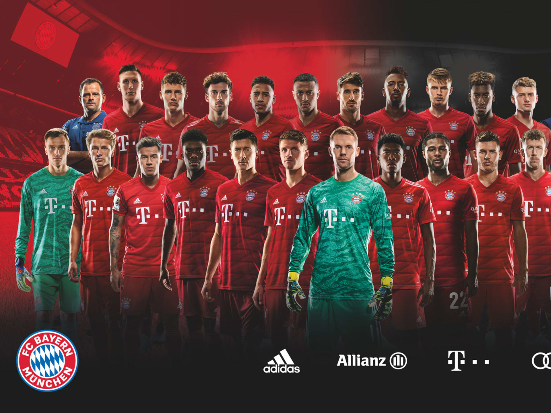 Kerkbank Medicinaal Slechte factor The official FC Bayern team photo