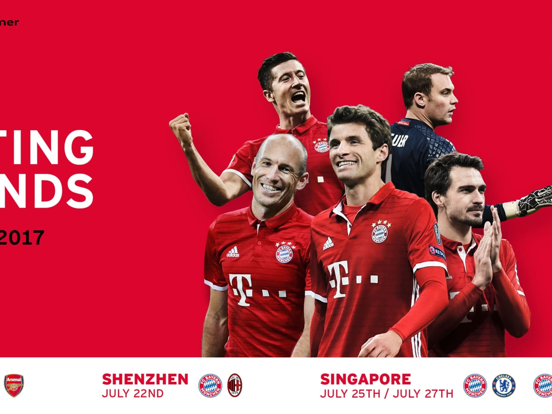 Fc Bayern Auf Audi Summer Tour 2017 In China Und Singapur
