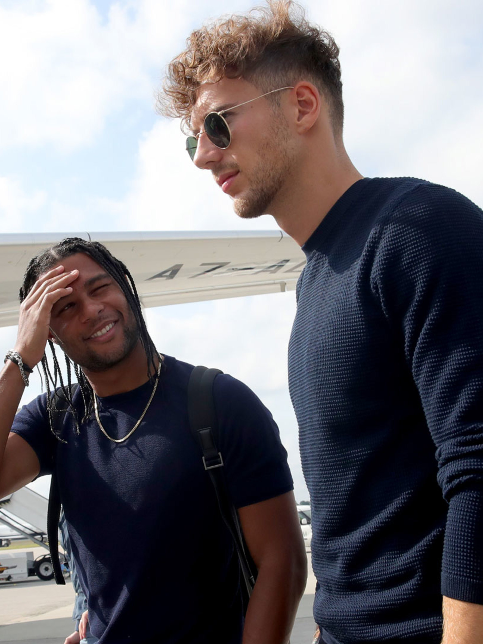 leon goretzka and serge gnabry take the
