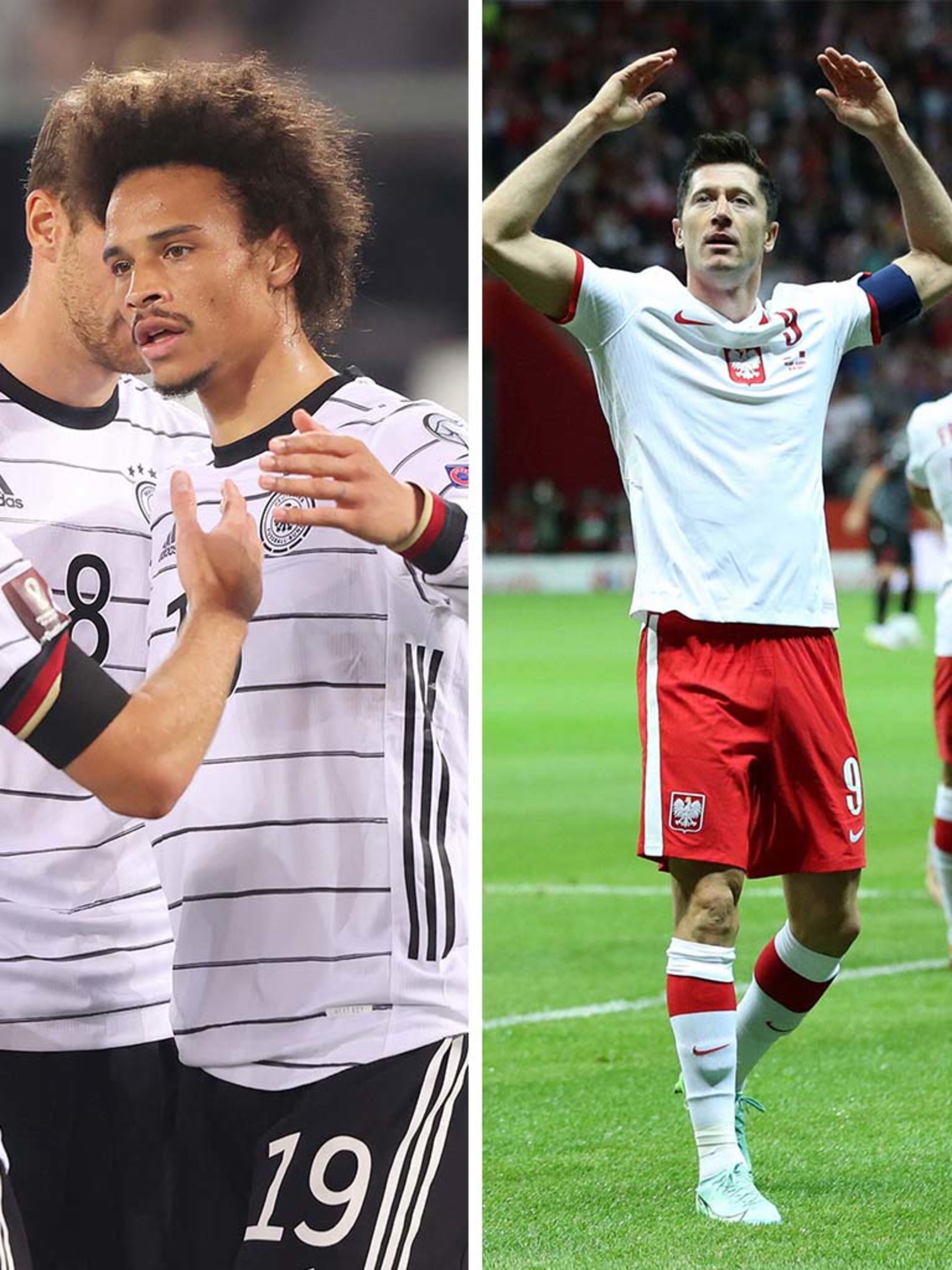 Sane Trifft Bei Deutschland Sieg Lewandowski Glanzt Gegen Albanien