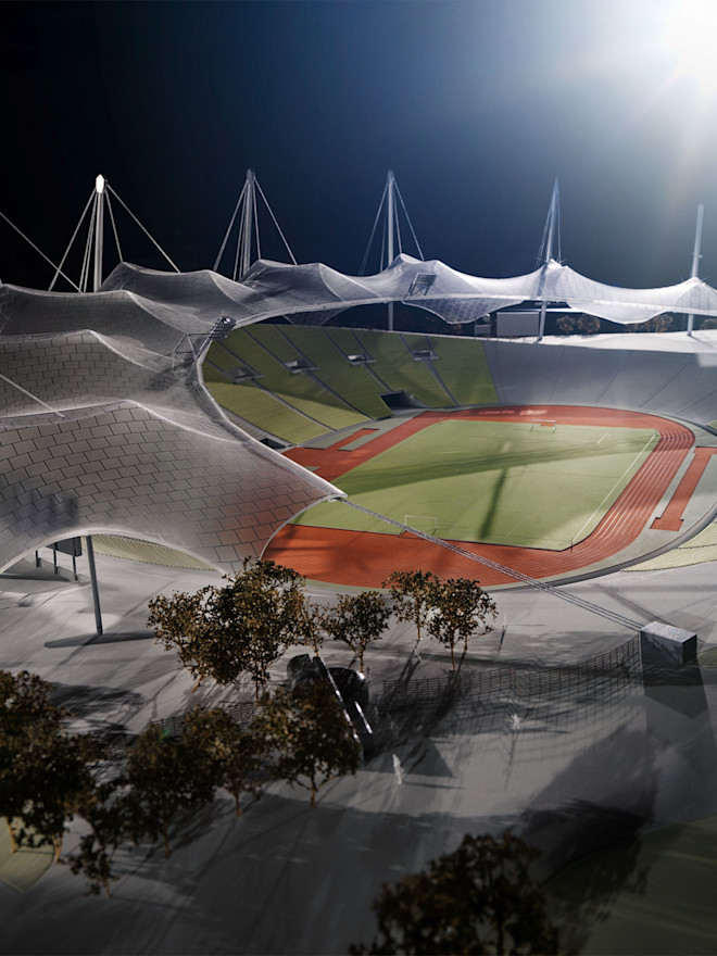 Das Zweite Stadion Des Fc Bayern An Der Grunwalder Strasse