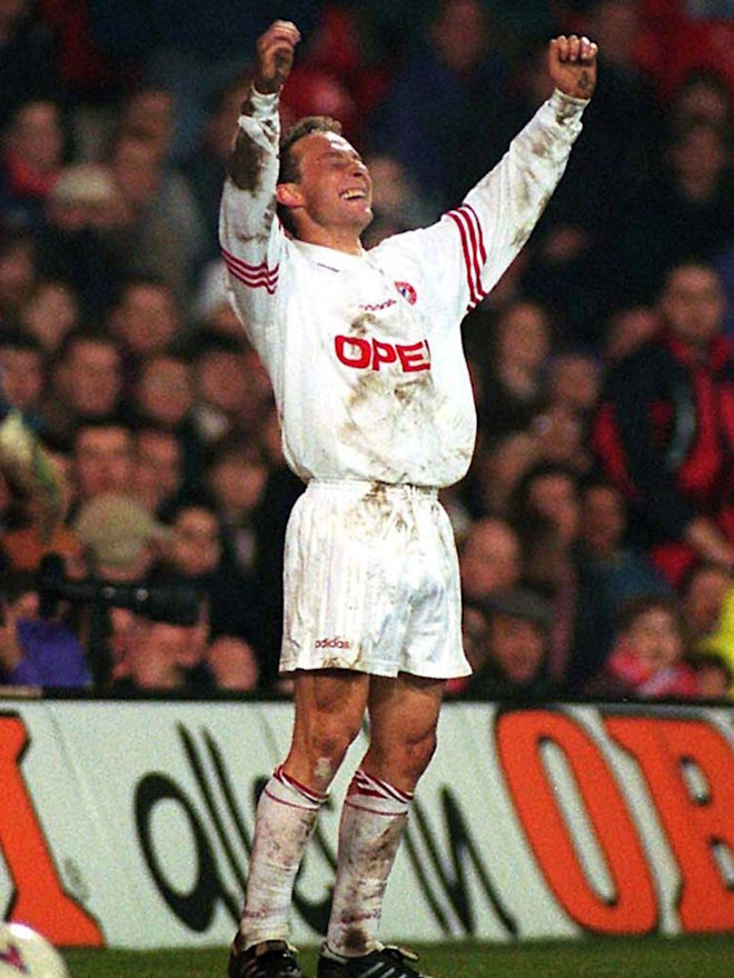 1996 Uefa Cup Quarter Finals Fc Bayern Thrash Nottingham Forest