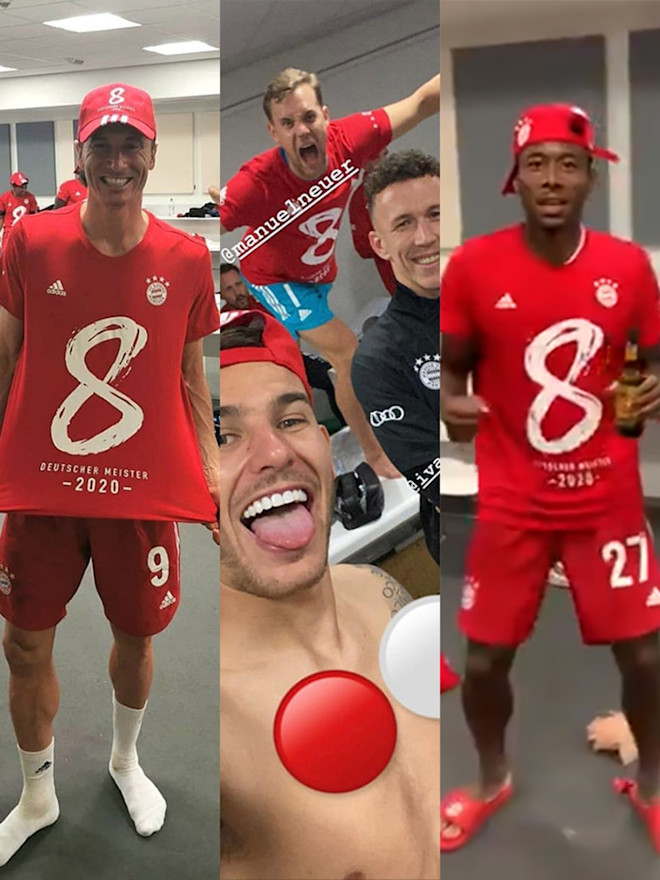 So Feiern Die Bayern Stars Auf Instagram Und Co