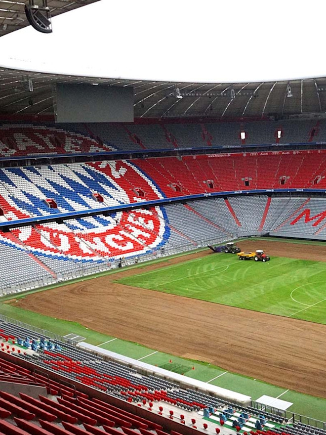 novyj gazon na alyanc arene