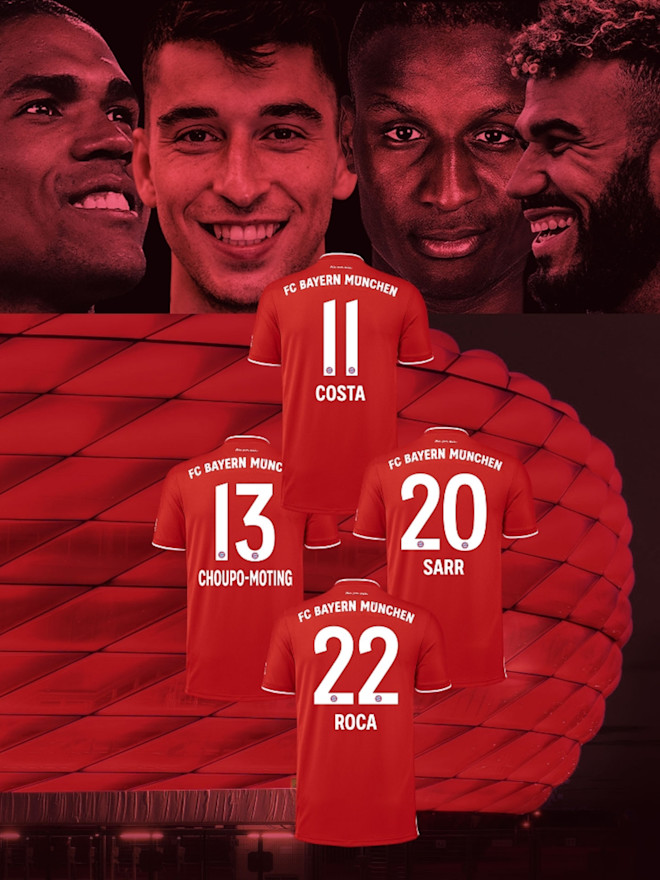 Das Sind Die Ruckennummern Von Costa Choupo Moting Sarr Und Roca Das Sind Die Ruckennummern Von Costa Choupo Moting Sarr Und Roca