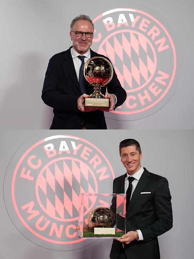 Lewandowski And Rummenigge Win Awards At Golden Boy Gala Lewandowski And Rummenigge Win Awards At Golden Boy Gala
