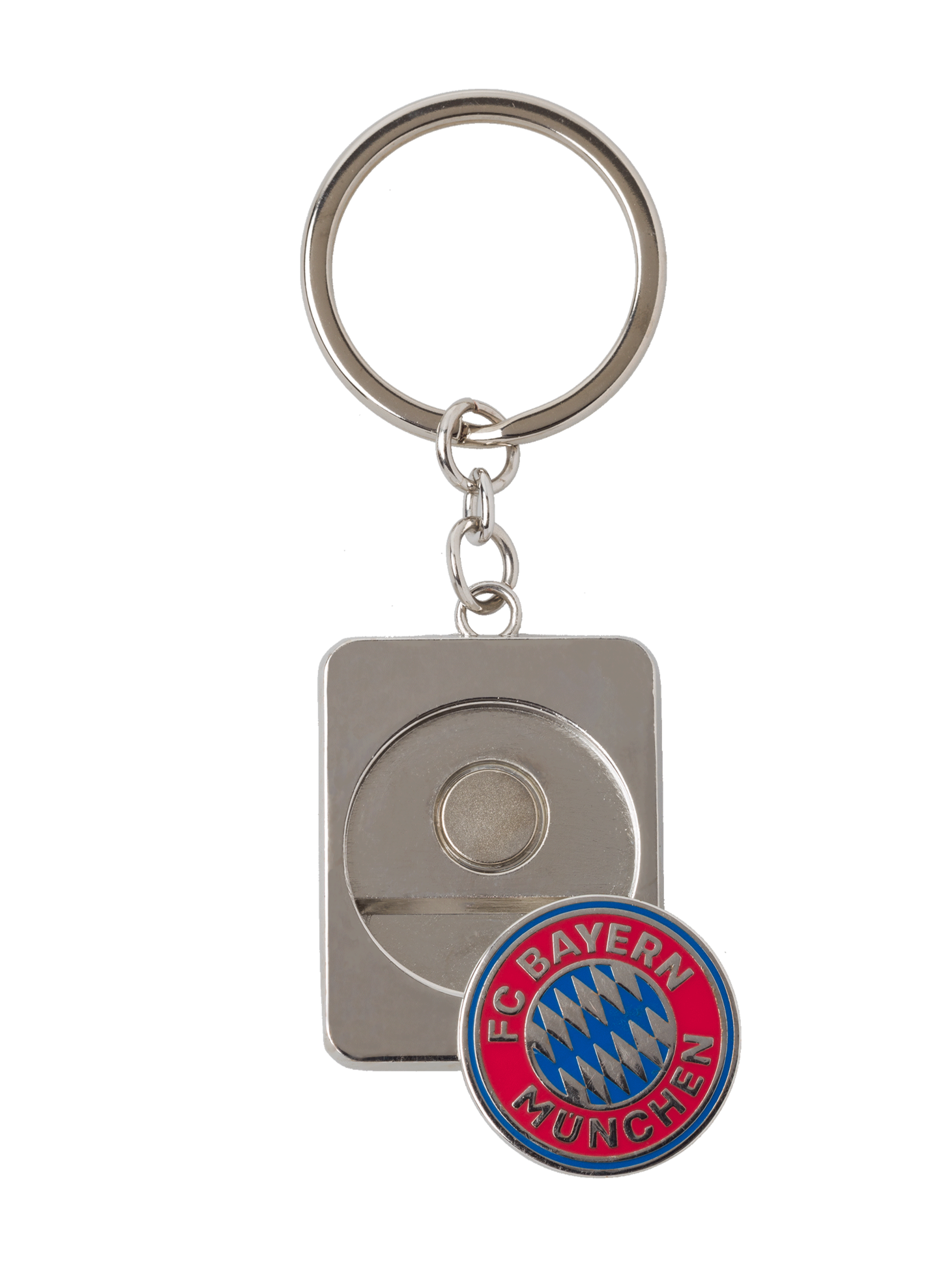 Mia san mia mit Einkaufschip FC Bayern München Schlüsselanhänger rot 