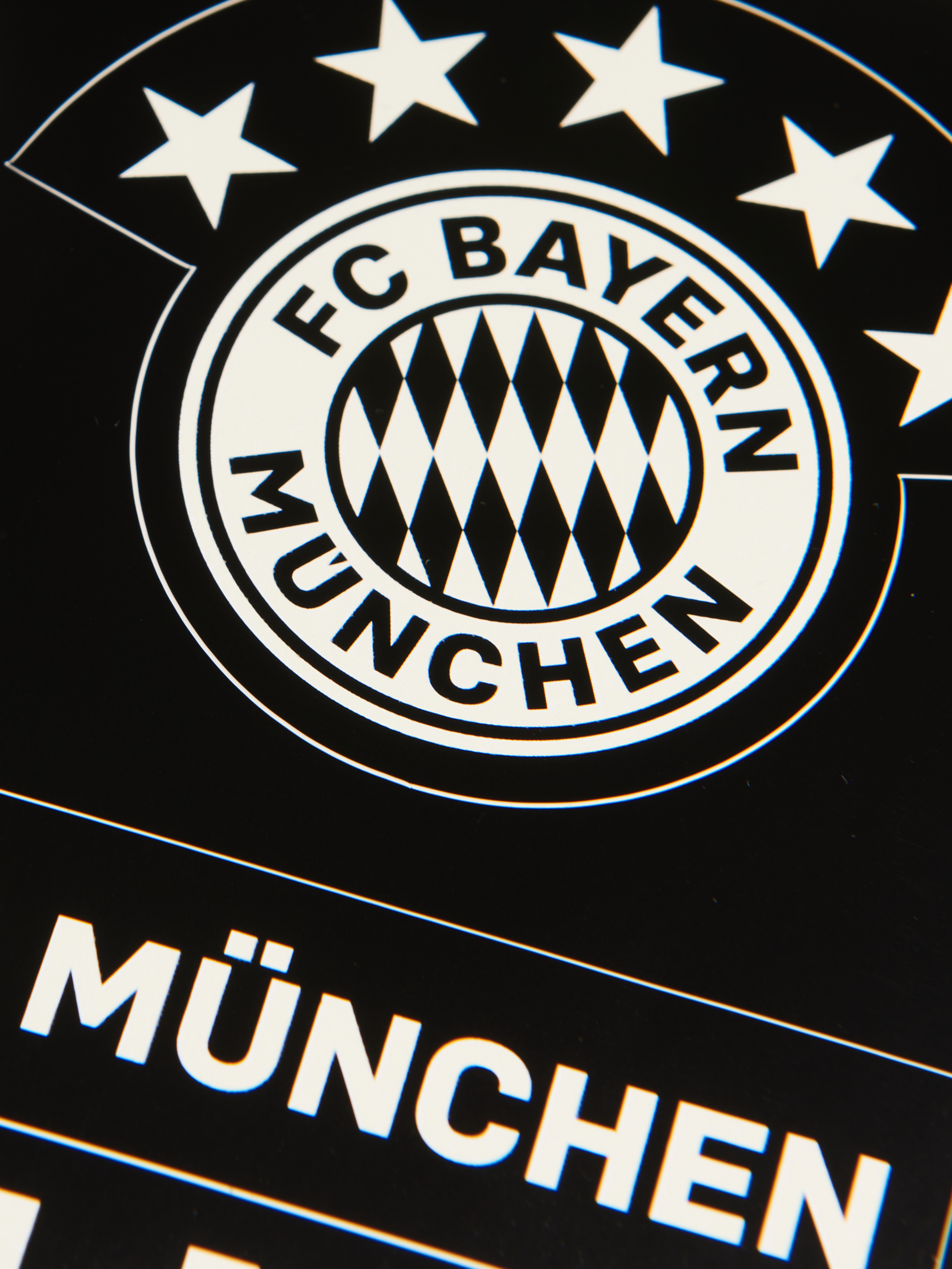 FC Bayern München Leuchtaufkleber aufkleberkarte UV beständig leuchtet im Dunkel 