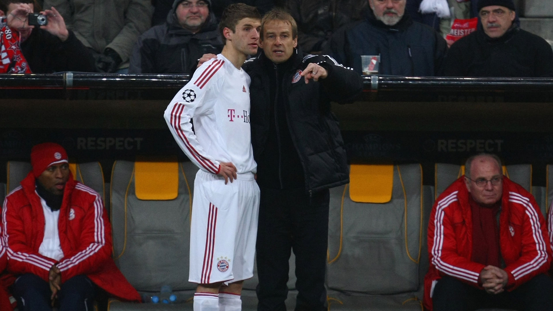 Thomas Müller bei seinem Debüt in der Champions League.