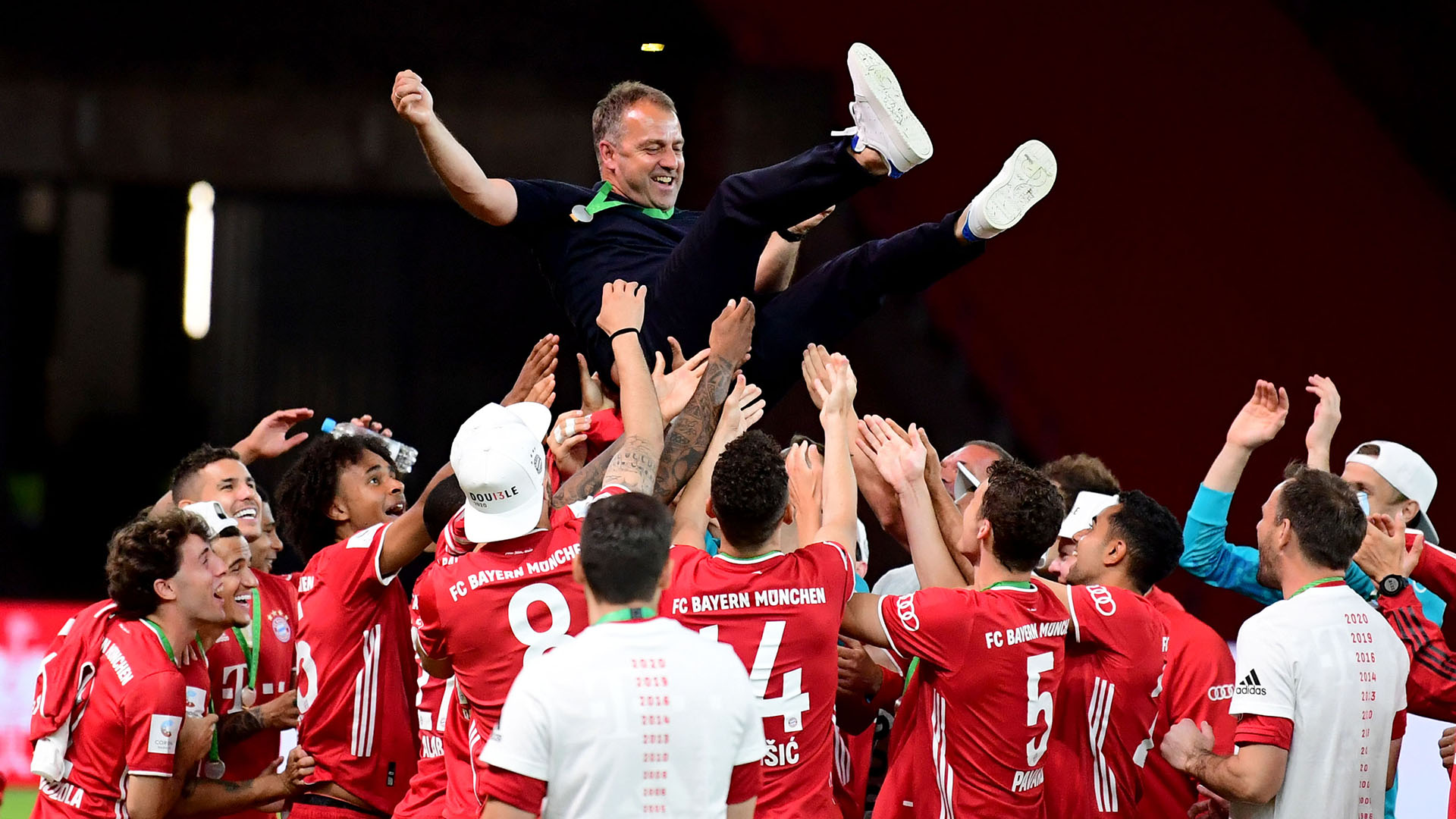 Hansi Flick Mit Deutschem Double Rekord Fc Bayern